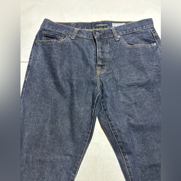 Aeropostale Mens Jeans 33x32 Dark Wash Skinny Fit Straight Mid Rise Stretch - Picture 2 of 8